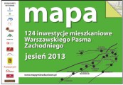 Mapa Inwestycji Mieszkaniowych Warszawskiego Pasma Zachodniego z planem Pruszkowa